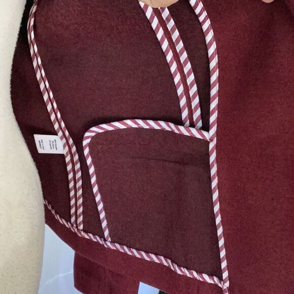 41 Hawthorn Burgundy Single Button Blazer Jacket Women’s Medium Career - Picture 7 of 11